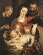 Peter Paul Rubens The Sacred Family with Holy Isabel USA oil painting artist